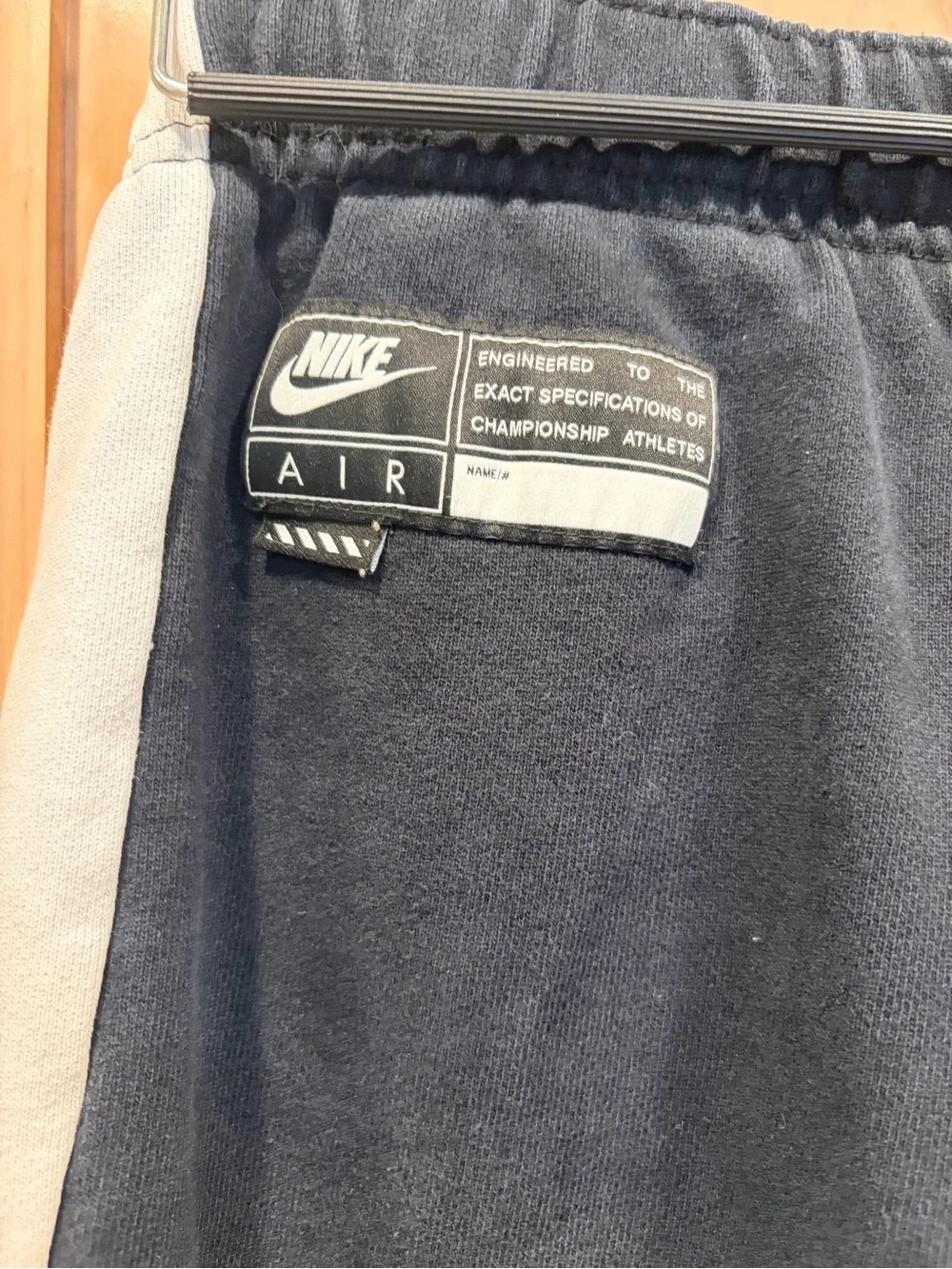 Nike Black Sweatpants with White Side Panels for Kids